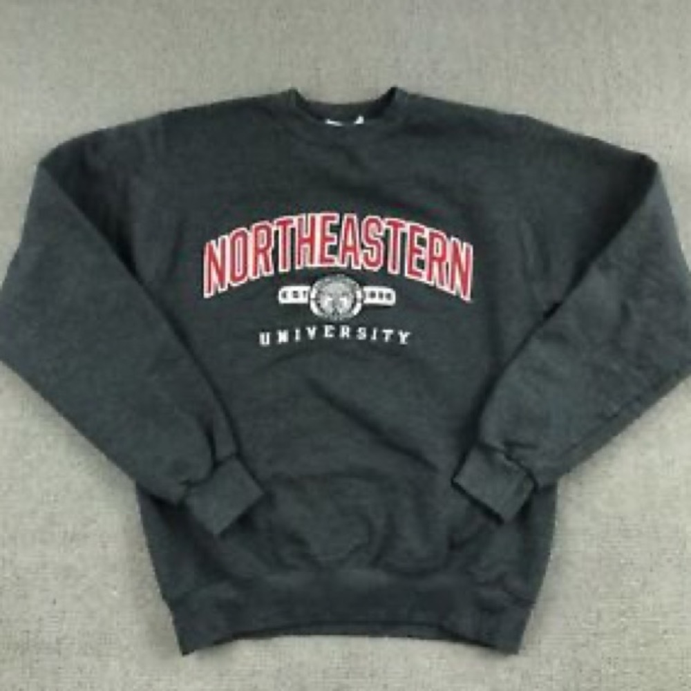 Northeastern University Stitched Champion Crewneck